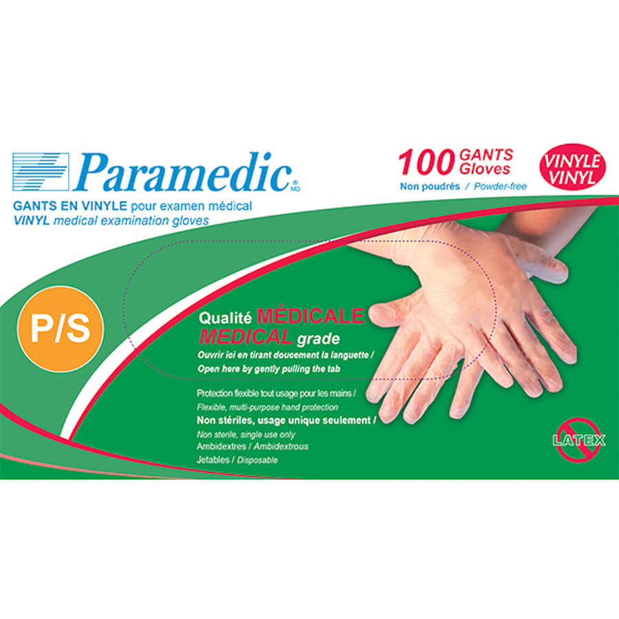 Paramedic Powder Free Vinyl Medical Examination Gloves X Large U