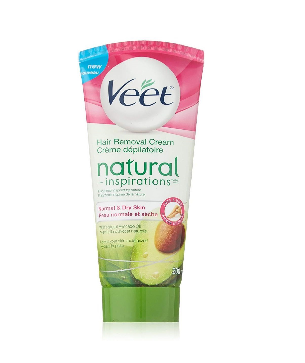 Veet Natural Inspirations, Hair Removal Gel/Cream, Legs & Body, Normal and Dry  Skin, 200 ml - Care and Shop