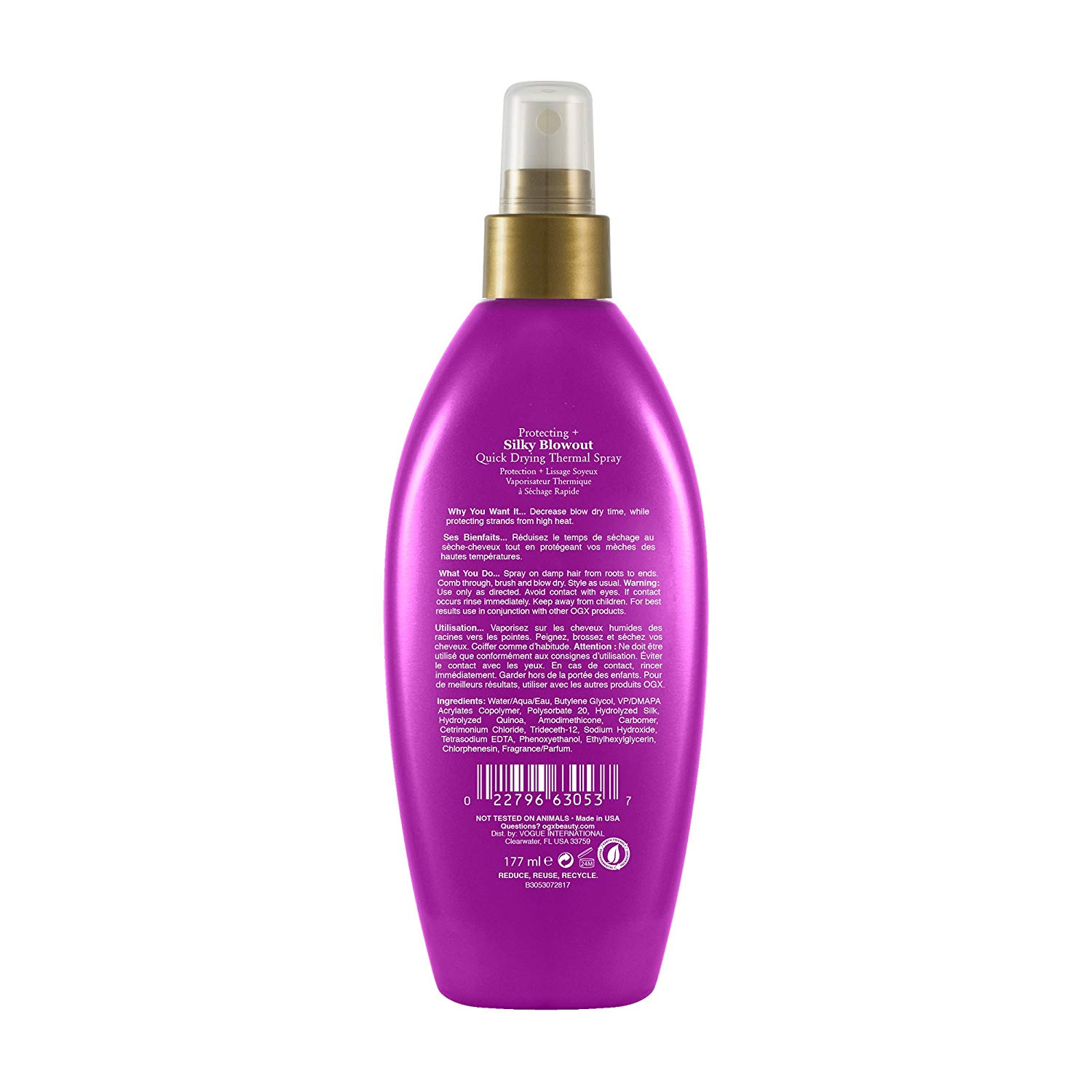 Ogx Protecting Silk Blowout Quick Drying Thermal Spray Ml Care