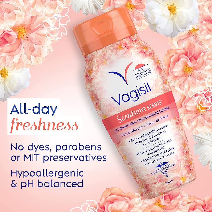 Vagisil Feminine Wash For Intimate Areas And Sensitive Skin Scentsitive Scents Ph Balanced And 5839