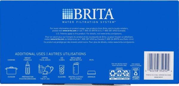 Lot of 5 Brita Standard Water Filter Replacements - White
