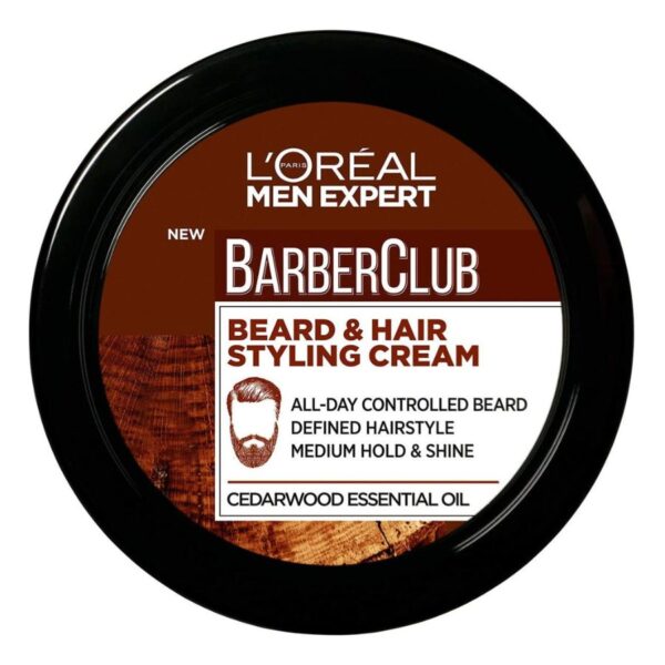 L'Oreal Paris Men Expert Barber Club Beard And Hair Styling Cream 75 ml -  Care and Shop