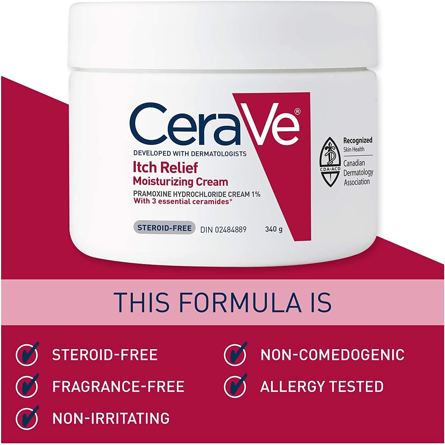 Cerave Moisturizing Cream For Itch Relief Anti Itch Cream With