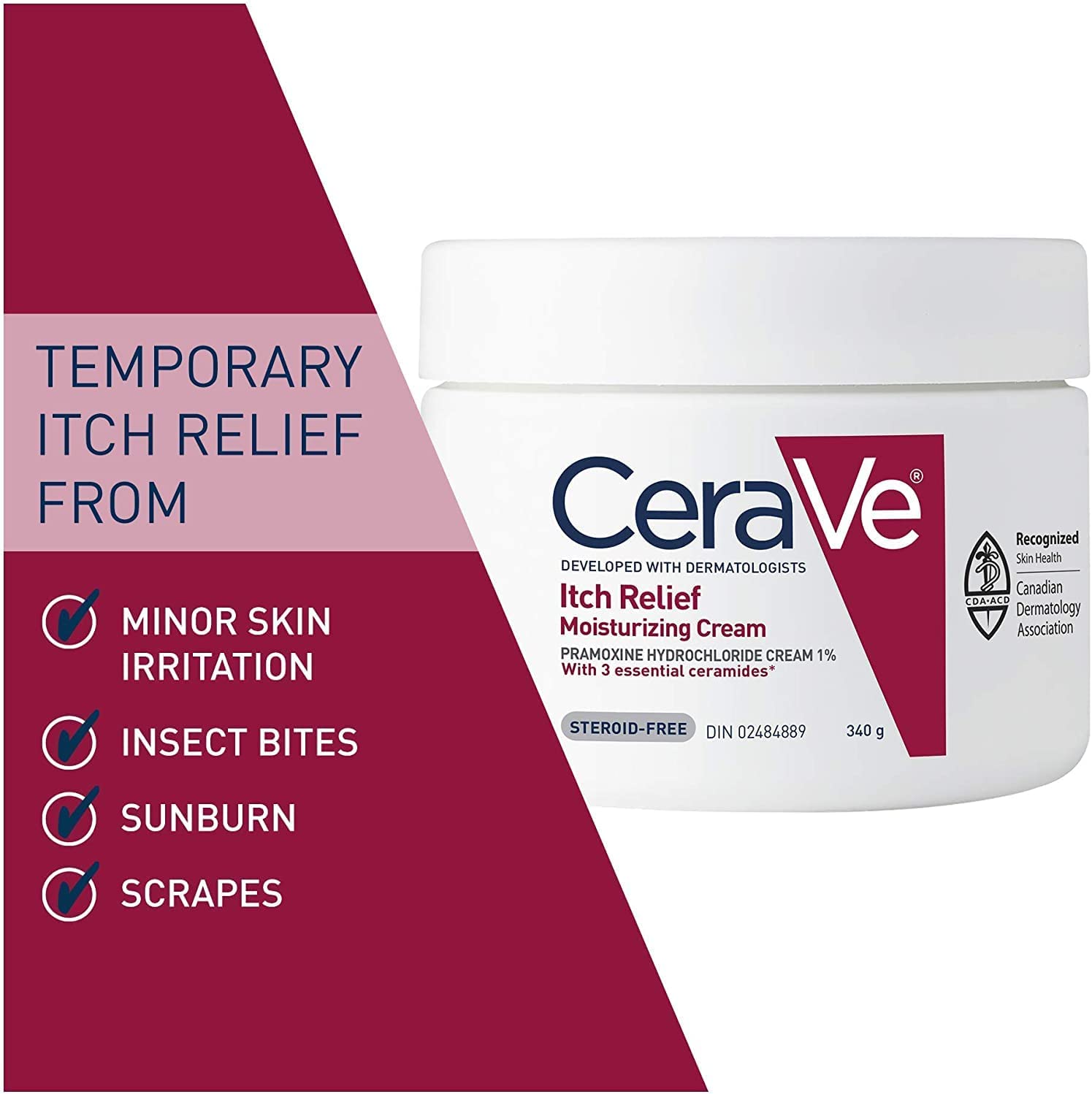 Cerave Moisturizing Cream For Itch Relief Anti Itch Cream With