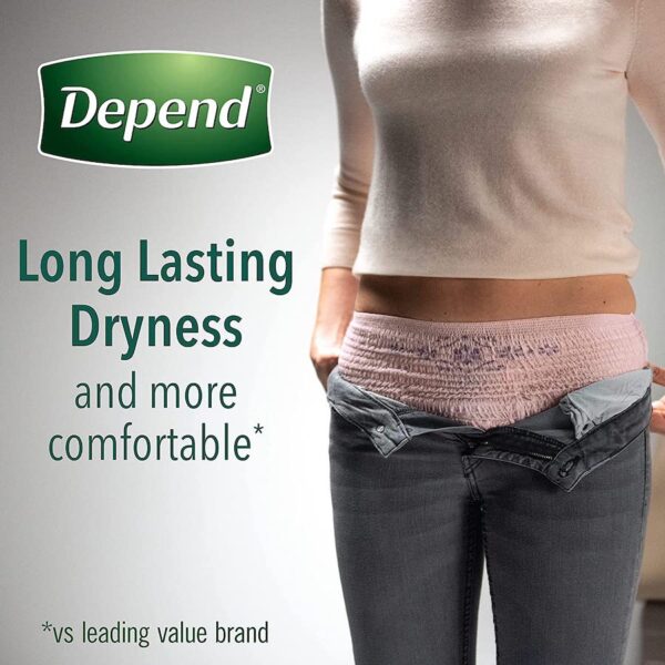 Depend FIT-FLEX Incontinence Underwear for Women, Maximum Absorbency, XL,  15 Count - Care and Shop