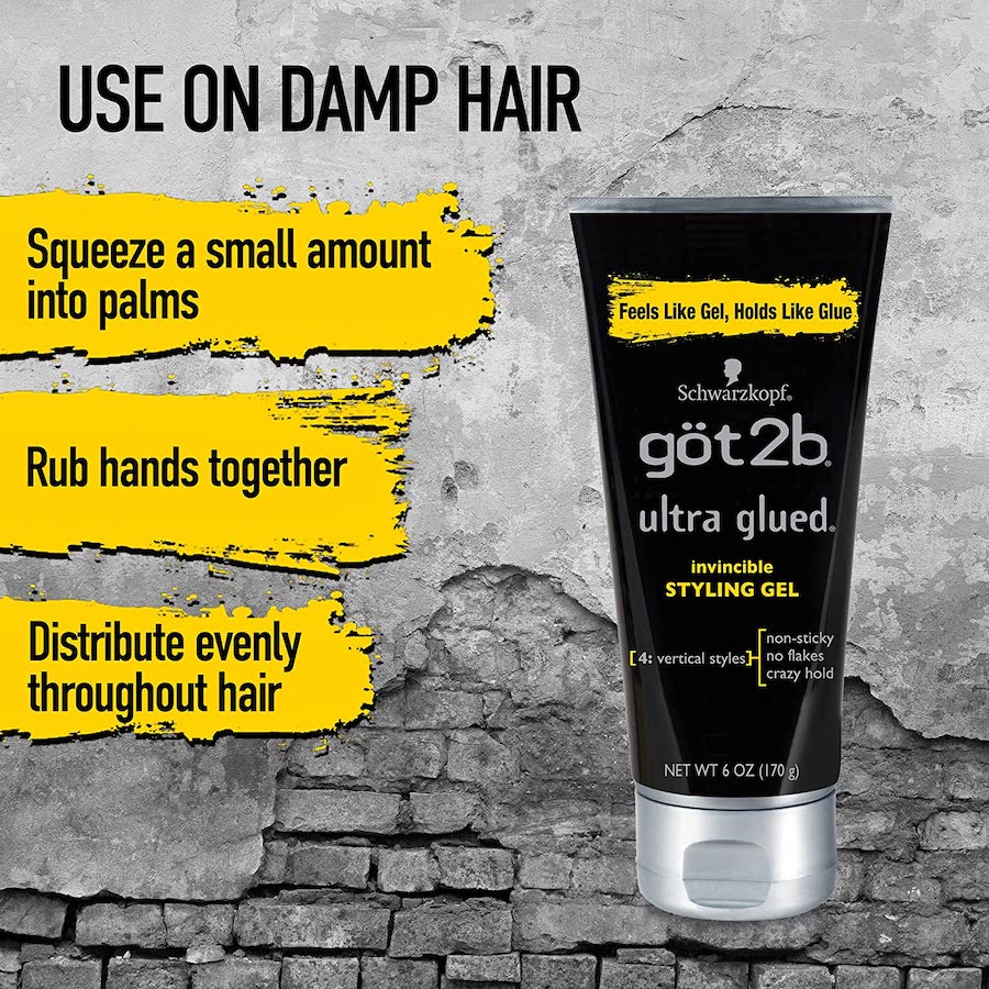 Got2b Ultra Glued Invincible Styling Hair Gel 6 Ounce 170g - Care And Shop