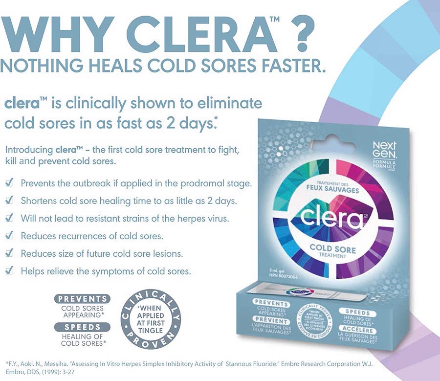 Clera Cold Sore Treatment Gel - Maximum Strength Gel Removes and ...