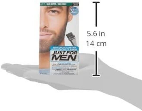 Just For Men Mustache and Beard Coloring for Gray Hair, M45 Dark Brown