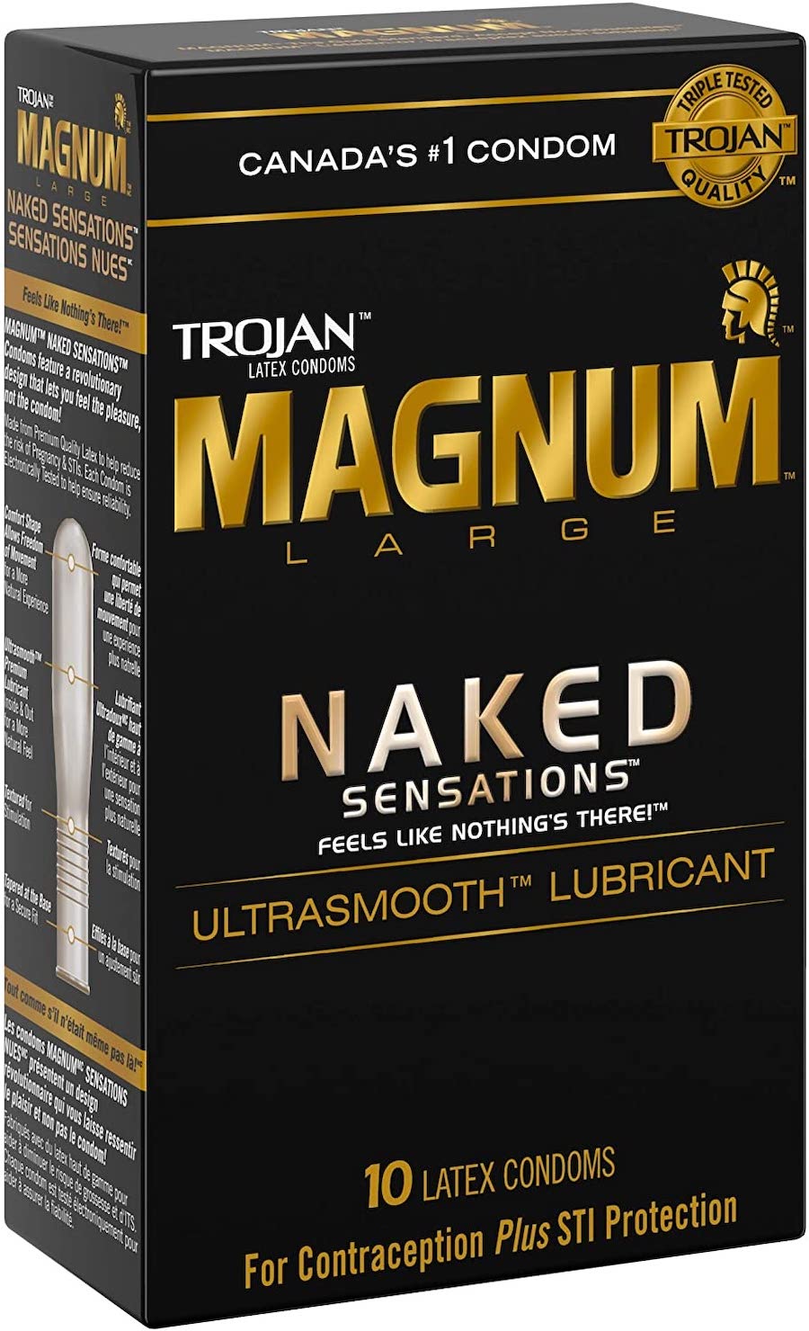 Trojan Magnum Naked Sensations Lubricated Latex Condoms Count Care And Shop
