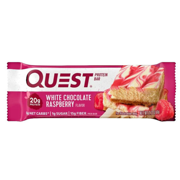 White Chocolate Raspberry Protein Bars – Quest Nutrition