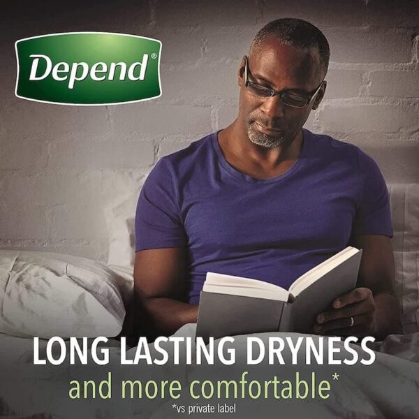 Depend Night Defense Adult Incontinence Underwear for Men Overnight  Disposable Large 14 Count - Care and Shop
