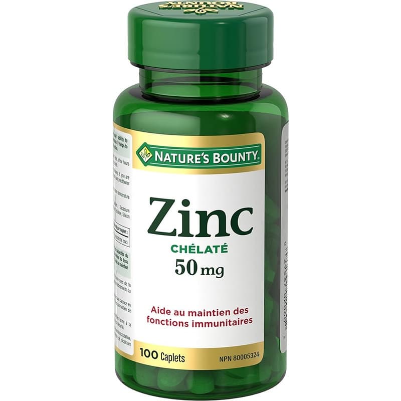 Natures Bounty Zinc Supplement Helps Maintain Immune Function 50mg 100 Caplets Care And Shop 9164