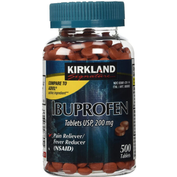 Kirkland Signature Ibuprofen Tablets USP,200mg - 500 Tablets