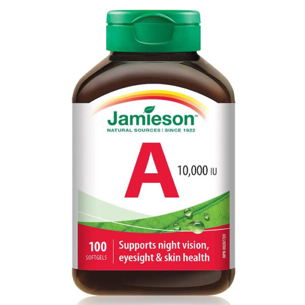 Jamieson Vitamin A 10,000 IU, 100 Count