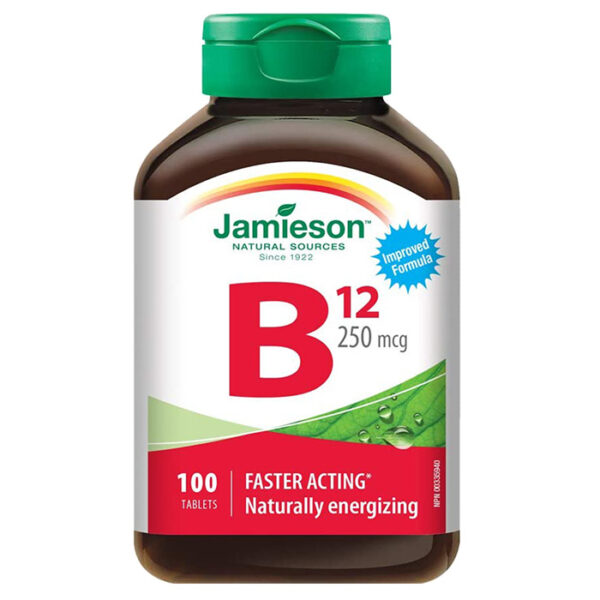 Jamieson Vitamin B12 Methylcobalamin 250 mcg 100 Tablets