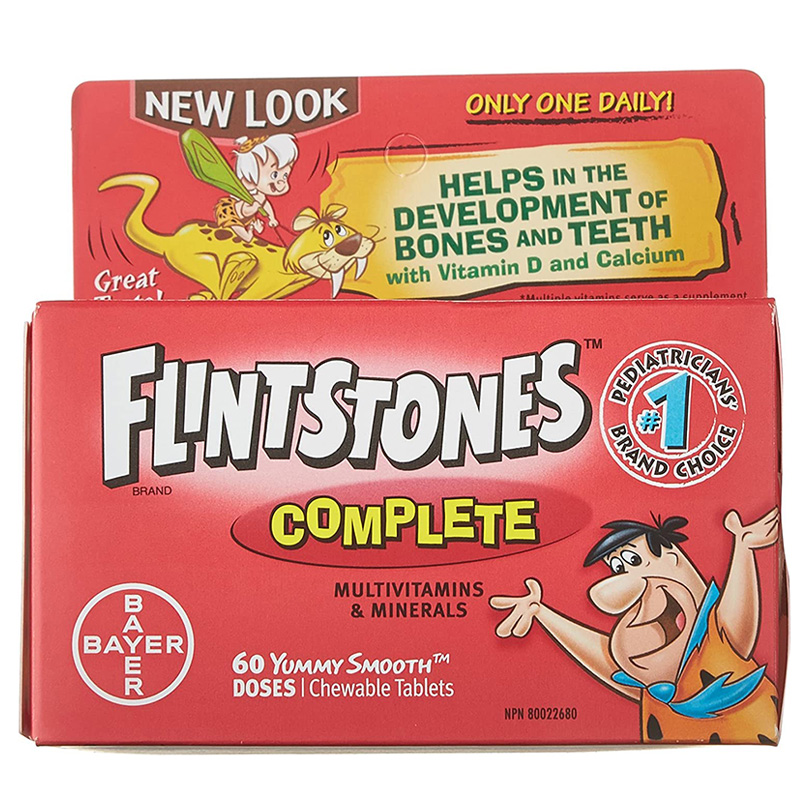 FLINTSTONES Complete Chewable Multivitamin for Kids, With Vitamin D and