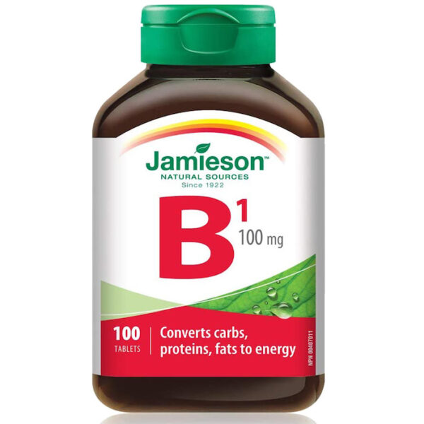 Jamieson Vitamin B1 Thiamine 100 mg 100 Tablets