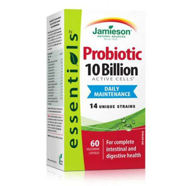 Jamieson Probiotic 10 Billion Intestine Health - 60 Capsules