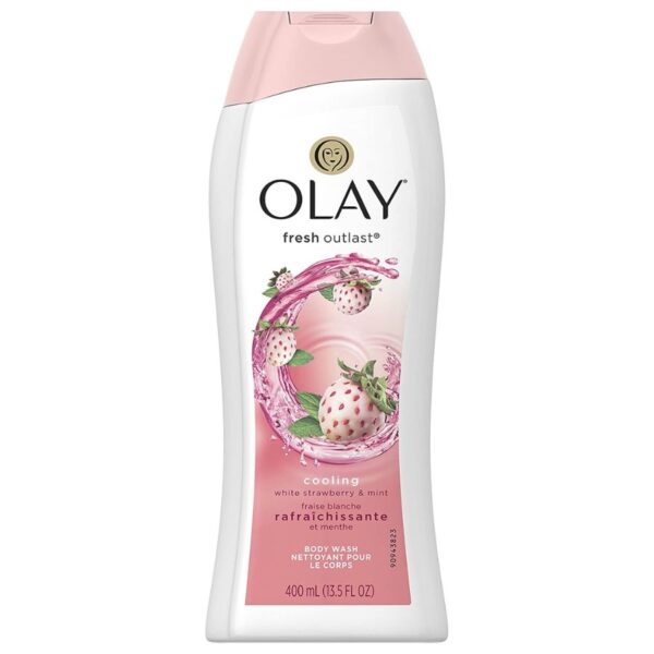 Olay Fresh Outlast Body Wash - Cooling White Strawberry & Mint - 13.5 oz 400ml