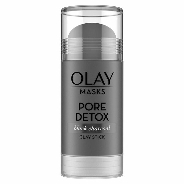 Olay, Clay Charcoal Facial Mask Stick, Pore Detox Black Charcoal, Spa and Beauty Gift for Women 1.7 Oz