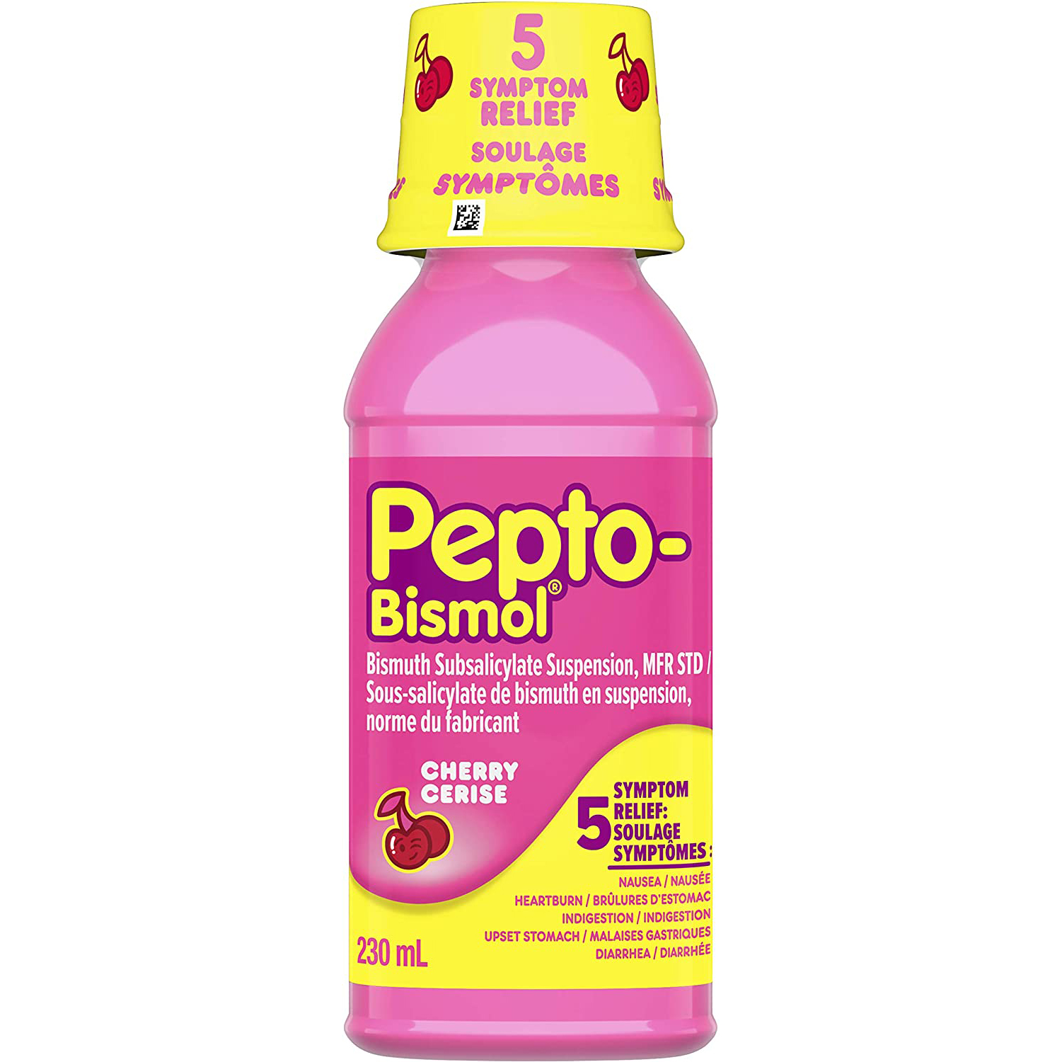 Pepto Bismol Liquid, Upset Stomach Relief, Diarrhea Relief, Heartburn 