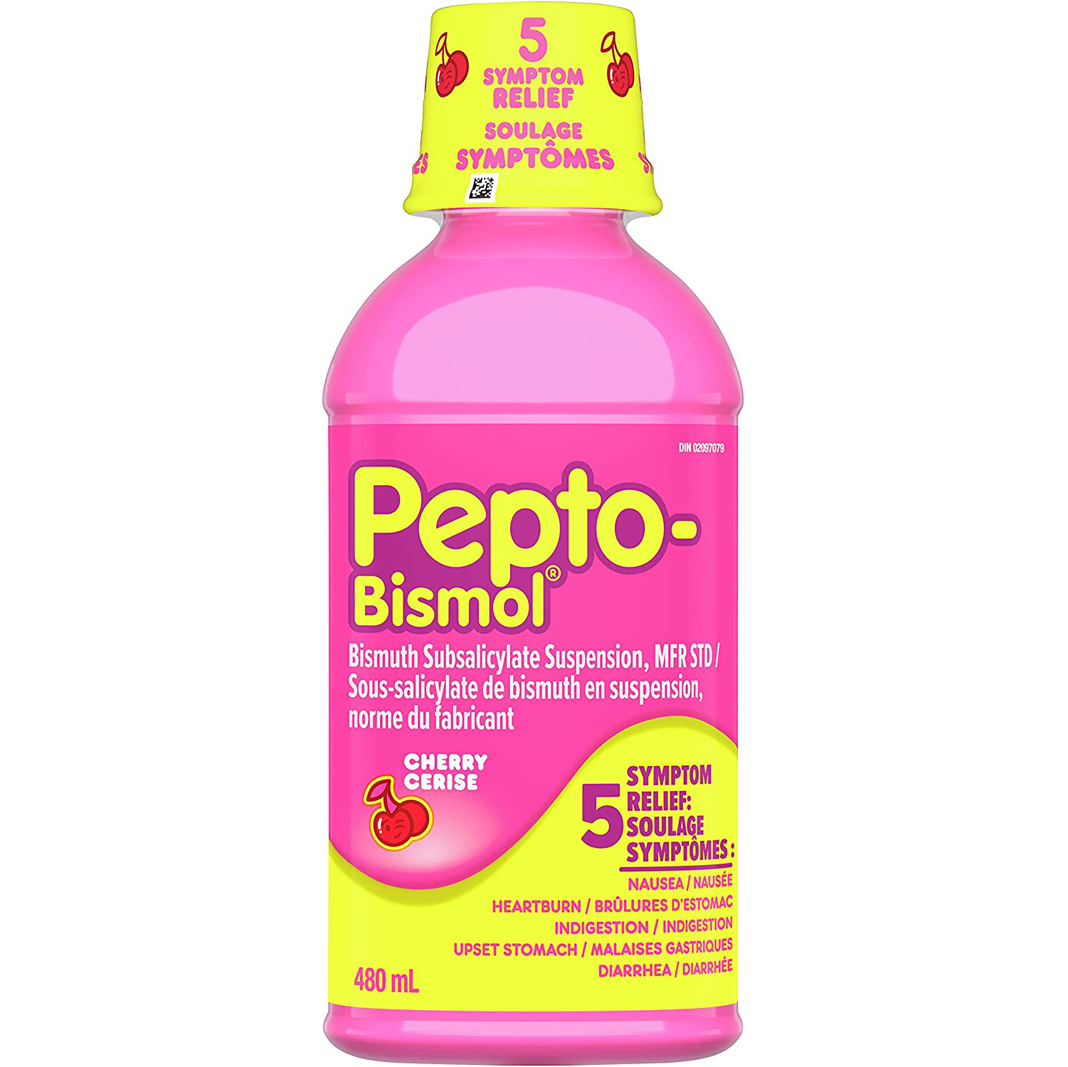 Pepto Bismol Liquid, Upset Stomach Relief, Diarrhea Relief, Heartburn ...