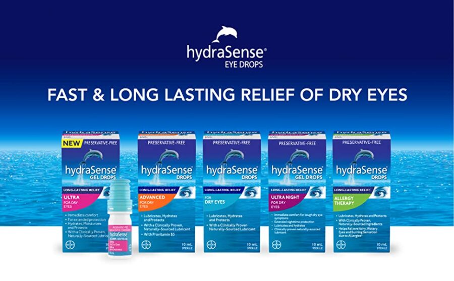 HydraSense Ultra Eye Gel Drops, for Dry Eyes, Fast and Longlasting