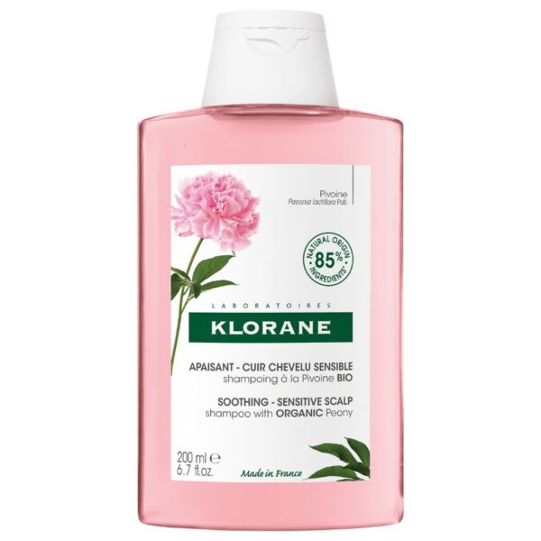 Klorane Paeonia Laciflora Soothing & Anti-Irritating Shampoo with Peony for sensitive and irritated scalp - 200 ml