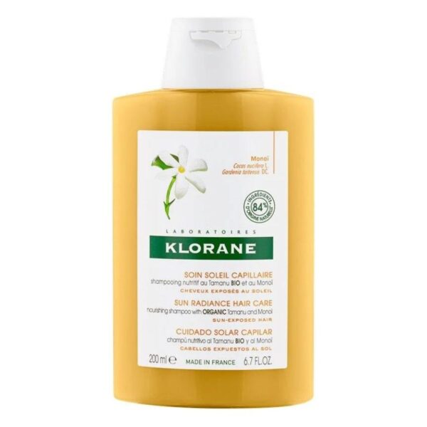 Klorane Sun Radiance Nourishing Shampoo with Tamanu and Monoi 200ml