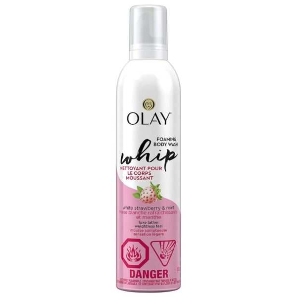 Olay White Strawberry and Mint Scent Foaming Whip Body Wash for Women 293g