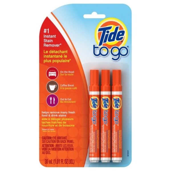 Tide To Go Instant Stain Remover Pen - 3 count, 30 ml