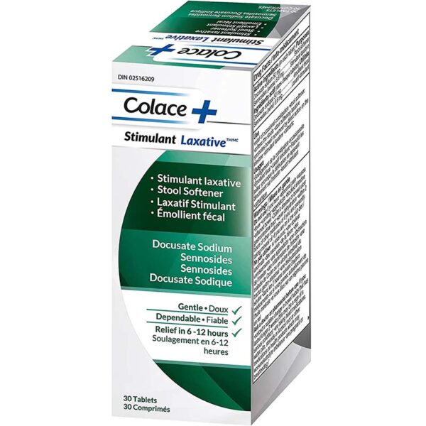 Colace Sena & Docusate Sodium Stimulant Laxative 30 ct