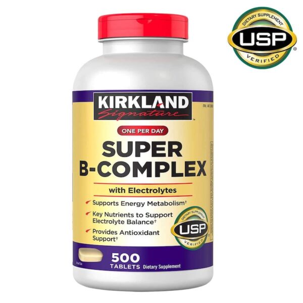 Kirkland Signature One Per Day Super B-Complex with Electrolytes 500 tablets