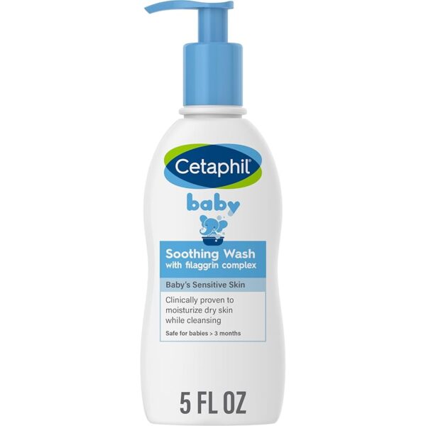 Cetaphil Baby Body Wash Soothing for Sensitive Dry Skin 10oz / 295ml