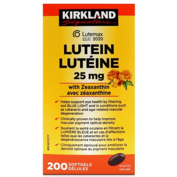 Kirkland Lutein 25mg 200 Softgels