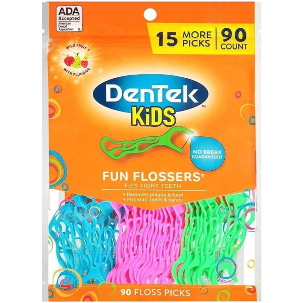 Dentek Kids Flosser Fruit Fun 90 Count