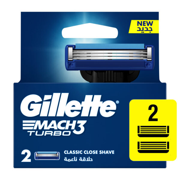 Gillette Mach 3 Turbo Shaving Razor 2 packs