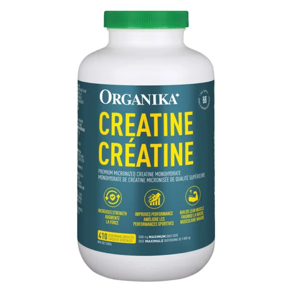 Organika Creatine Monohydrate Supplement, 500mg, 410 Capsules